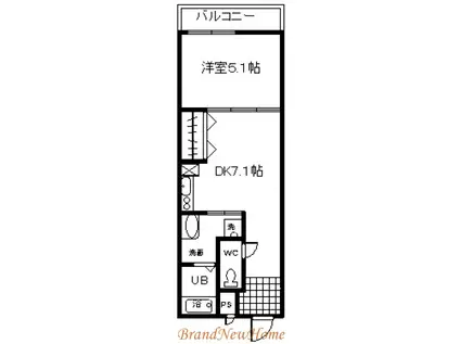 フジパレス堺なかもずI番館(1DK/3階)の間取り写真