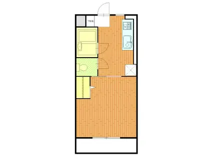 クレストアーク(1K/1階)の間取り写真