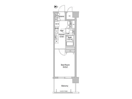 コンフォリア東品川(1K/3階)の間取り写真