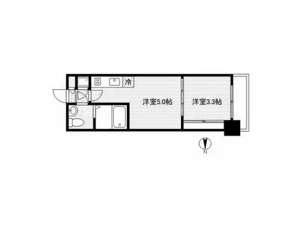 TOKYO MITO STREET(1DK/3階)の間取り写真