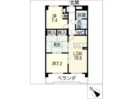 エクセル(3LDK/2階)の間取り写真