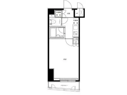 ルーブル下北沢(1K/6階)の間取り写真