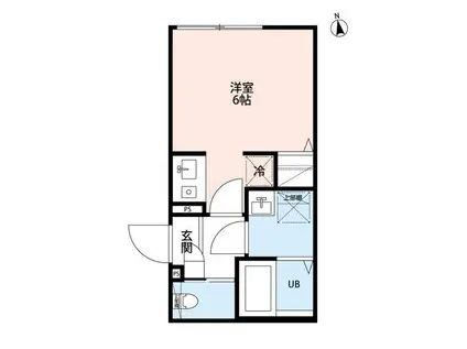 ROBOT HOME 八広(ワンルーム/3階)の間取り写真