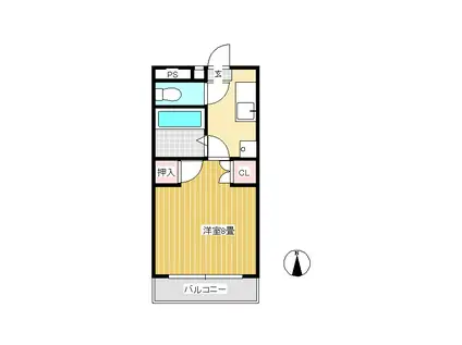 コーポセシボンS(1K/2階)の間取り写真