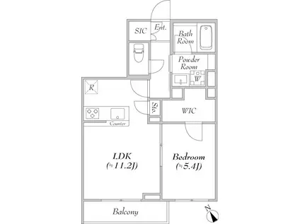 チェレステ江古田(1LDK/3階)の間取り写真