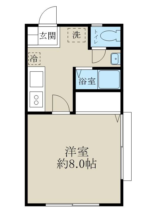ΑNEXT新潟第9(1K/1階)の間取り写真
