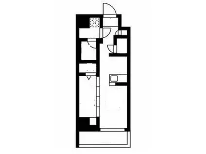 スパシエルクス亀戸(1DK/2階)の間取り写真