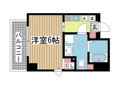 エトワール王子(1K/5階)の間取り写真