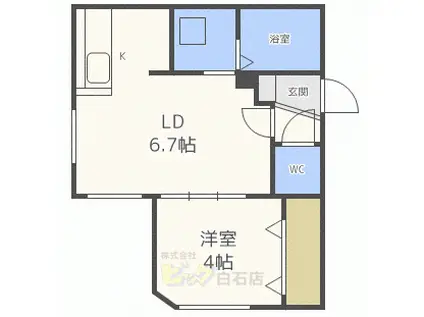 GARE美園(1LDK/1階)の間取り写真