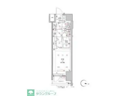 クレイシア板橋本町(1K/10階)の間取り写真