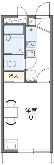 レオパレスNT(1K/2階)の間取り写真