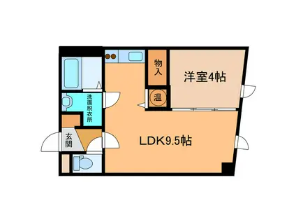 IVYEW(1LDK/2階)の間取り写真