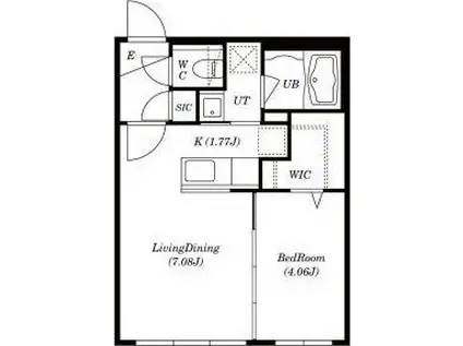 グランドサクセス512(1LDK/4階)の間取り写真