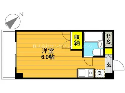 メゾン・ド・コンテス(ワンルーム/3階)の間取り写真