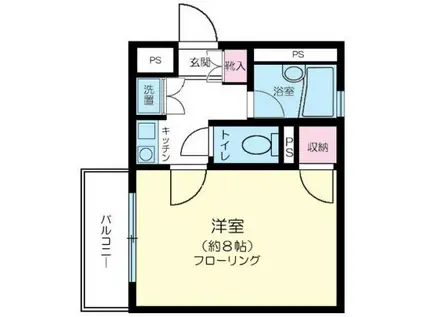 ファサード田園調布(1K/3階)の間取り写真