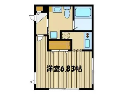 モデュロール中村橋(1K/1階)の間取り写真