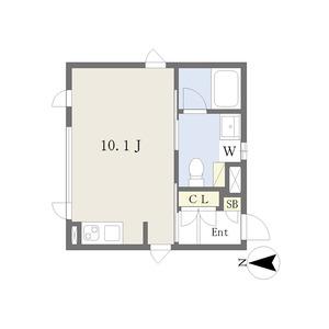 COZY菊井(ワンルーム/3階)の間取り写真