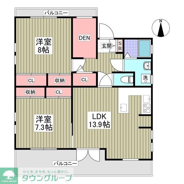 ルナ・アイワン(2DK/3階)の間取り写真