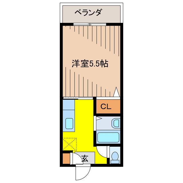 T.GRACE(1K/1階)の間取り写真