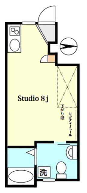ブライトテラス練馬(ワンルーム/1階)の間取り写真