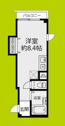 清マンション(ワンルーム/3階)の間取り写真