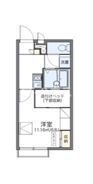 レオパレスさくら(1K/2階)の間取り写真