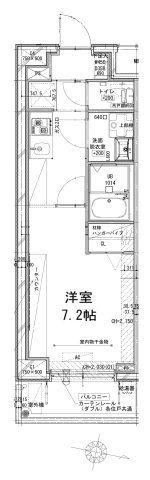 DIPS竹ノ塚駅前(1K/6階)の間取り写真