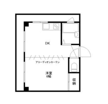 セザール学芸大学(ワンルーム/3階)の間取り写真