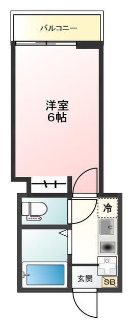 GLANZ赤羽ウエスト(1K/2階)の間取り写真