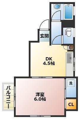 相馬マンション(1DK/3階)の間取り写真