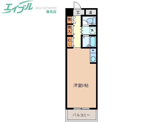 Nビレッジ(ワンルーム/3階)の間取り写真