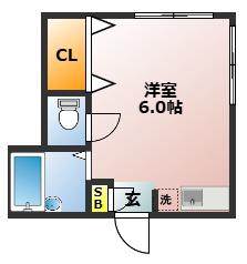 ナチュレ東池袋(ワンルーム/1階)の間取り写真