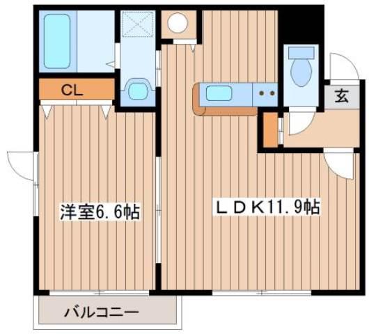 ハイムコンフォルト(1LDK/3階)の間取り写真