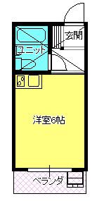 シャンブル(ワンルーム/2階)の間取り写真