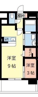 カーサホライズン(1SK/3階)の間取り写真