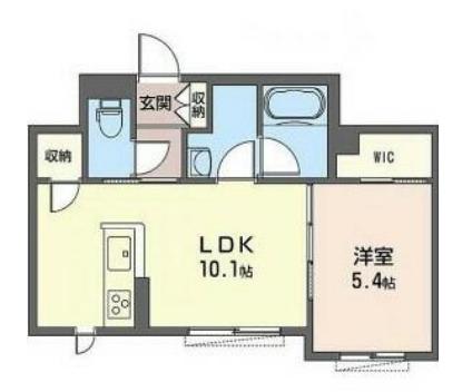 パプリカ(1LDK/2階)の間取り写真