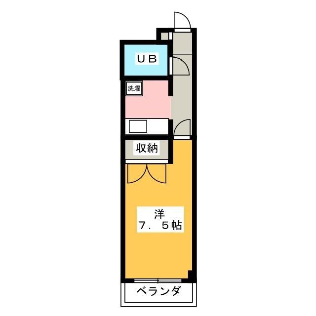 メゾン・ムジーク(1K/2階)の間取り写真