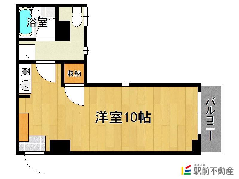 駅前堺ビル(ワンルーム/3階)の間取り写真