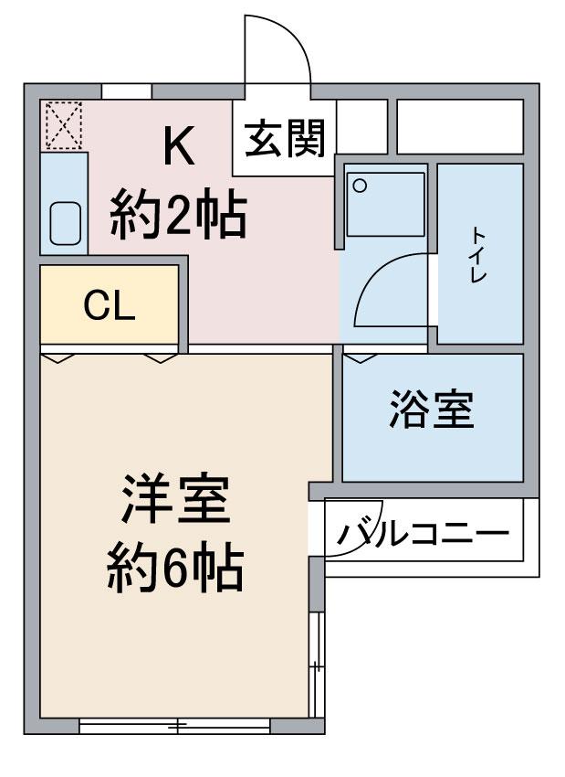 HOUSE LOKO(1K/3階)の間取り写真