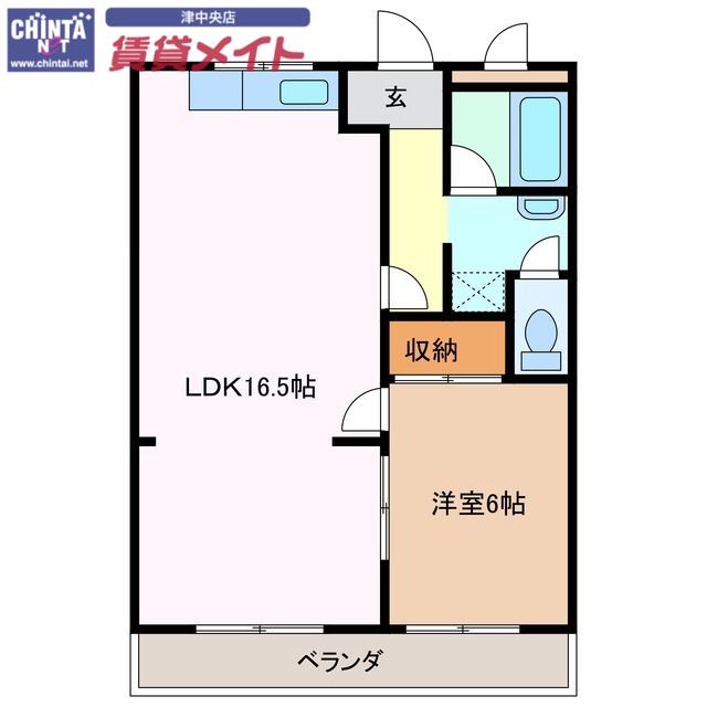 テピカルイブ(1LDK/3階)の間取り写真
