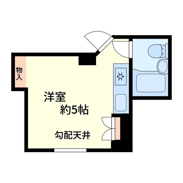 ミヤタビル(ワンルーム/4階)の間取り写真