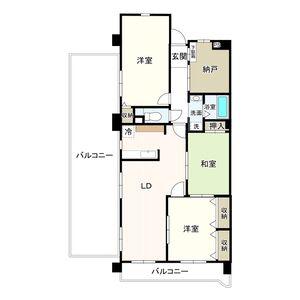 パラシオンJ・S(3SLDK/4階)の間取り写真