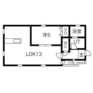 シュリット今池(1LDK/2階)の間取り写真