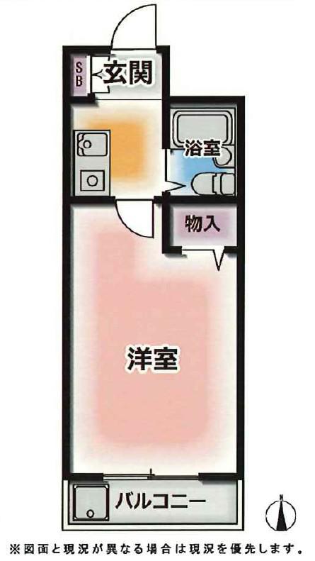 マンエイマンション(1K/1階)の間取り写真