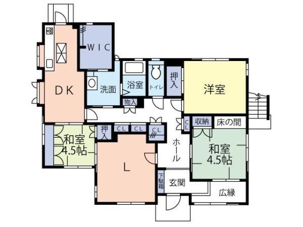 ヴィランテ城南(3SLDK/1階)の間取り写真