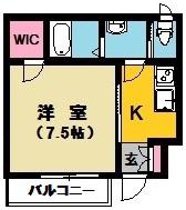 グランシャイン本八幡(1K/1階)の間取り写真