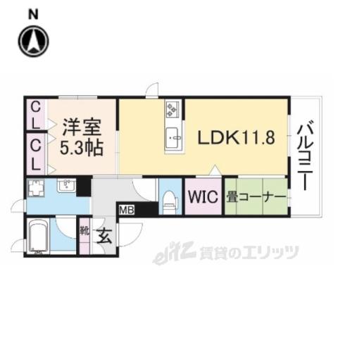 SHAMAISON BLANCHE(1LDK/3階)の間取り写真
