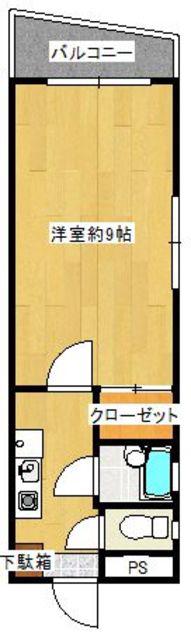 ラピス博多駅東(1K/5階)の間取り写真