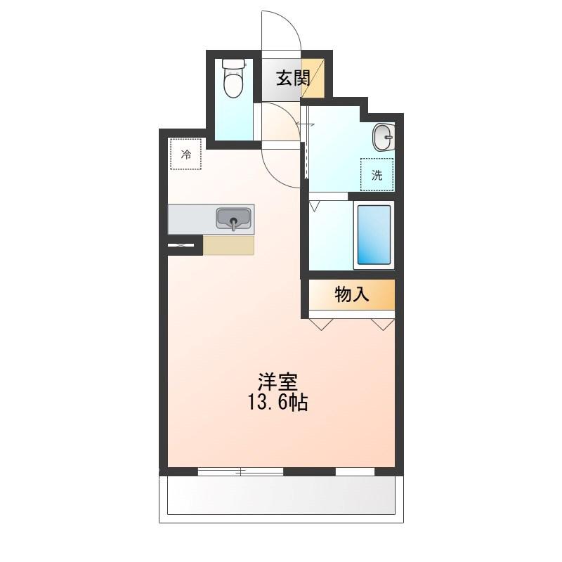 アルト カッシーナ(1K/8階)の間取り写真