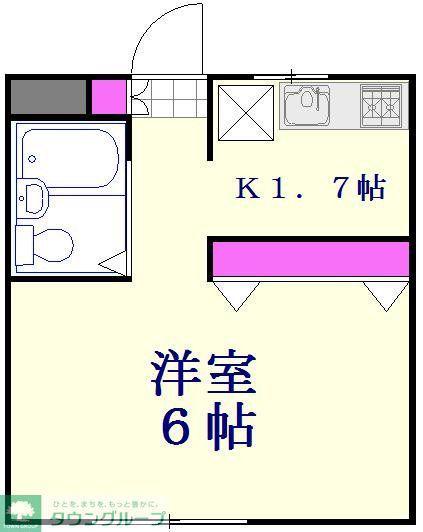 小池ハイツ(ワンルーム/1階)の間取り写真